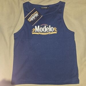 ModelCo Blue Athletic Tank Top